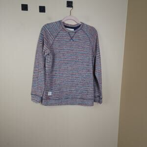 Native Youth Multiple Color Stripe Pull-over Crewneck Sweater Size S
